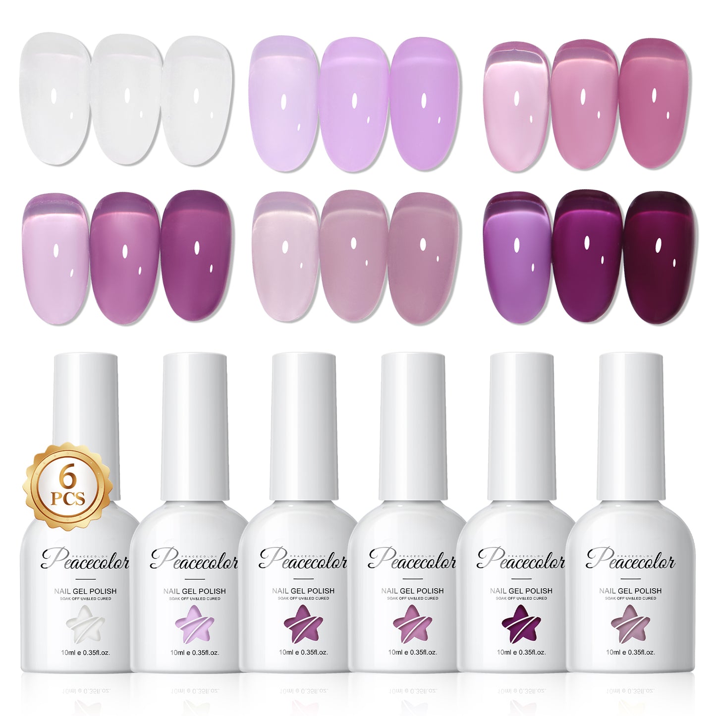 Purple Jelly Gel Polish Set