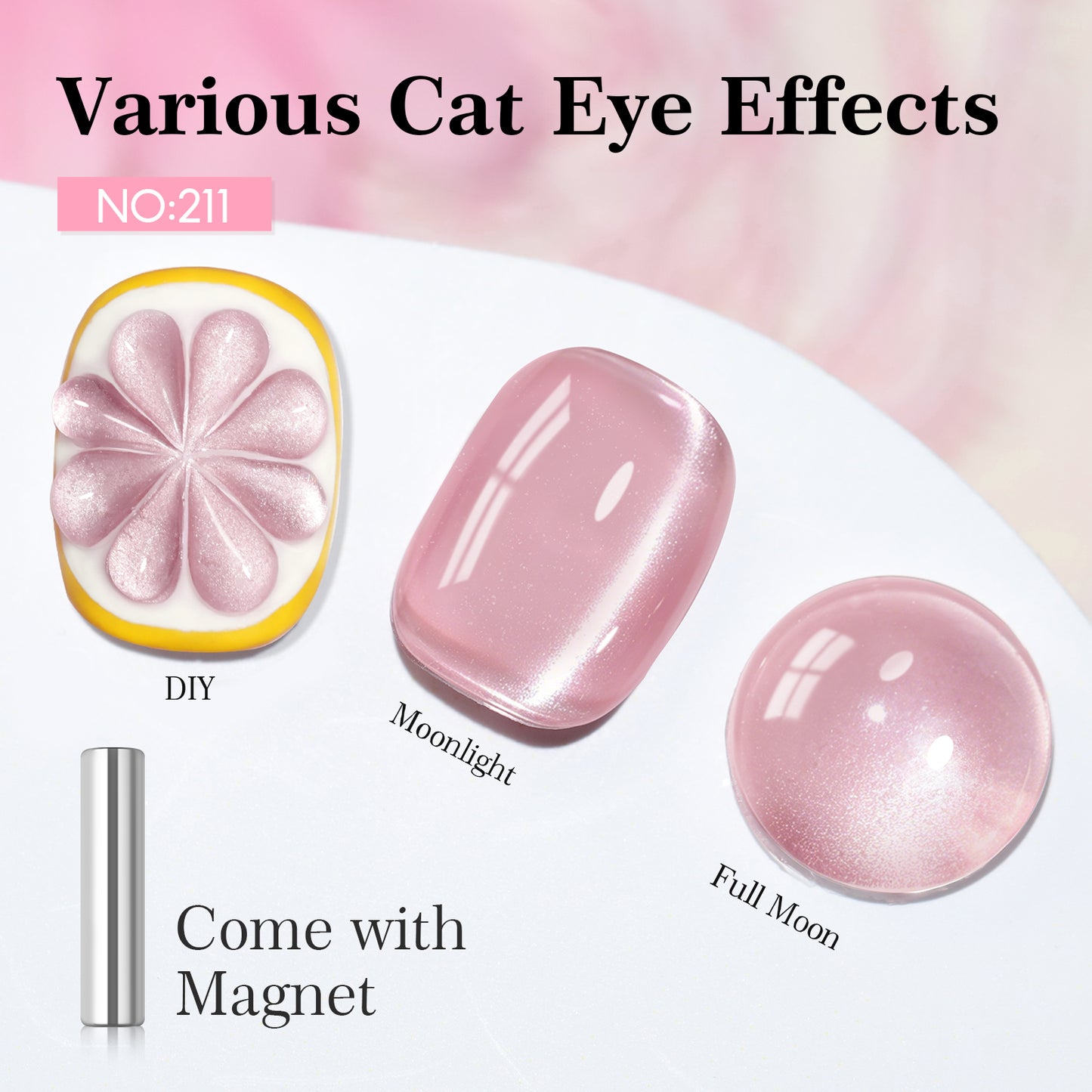 Pink Cat Eye Gel Polish
