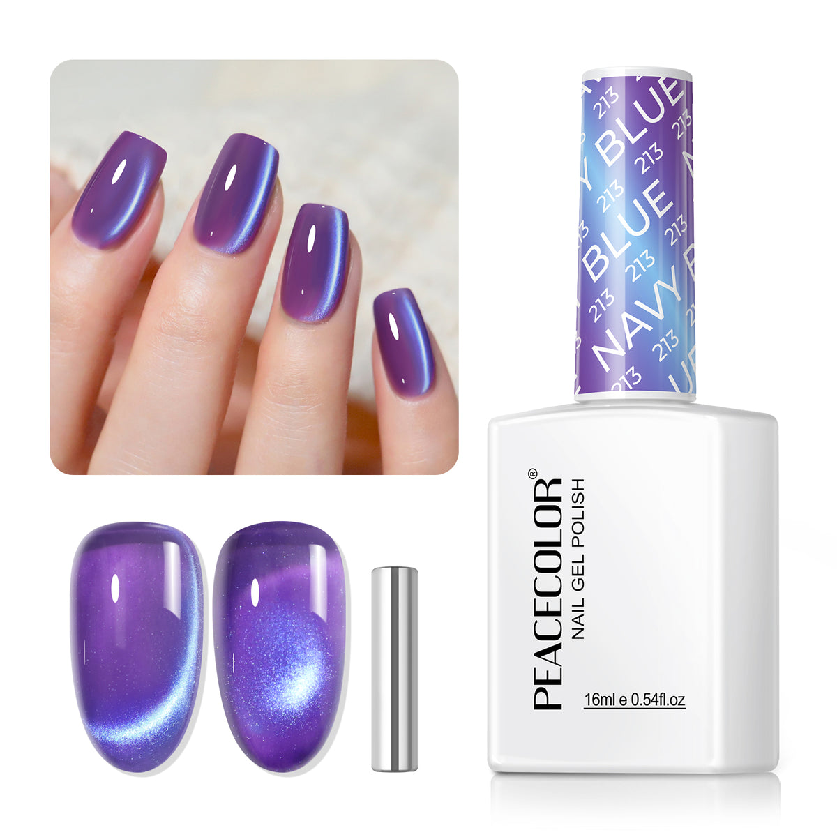 Blue Cat Eye Gel Polish