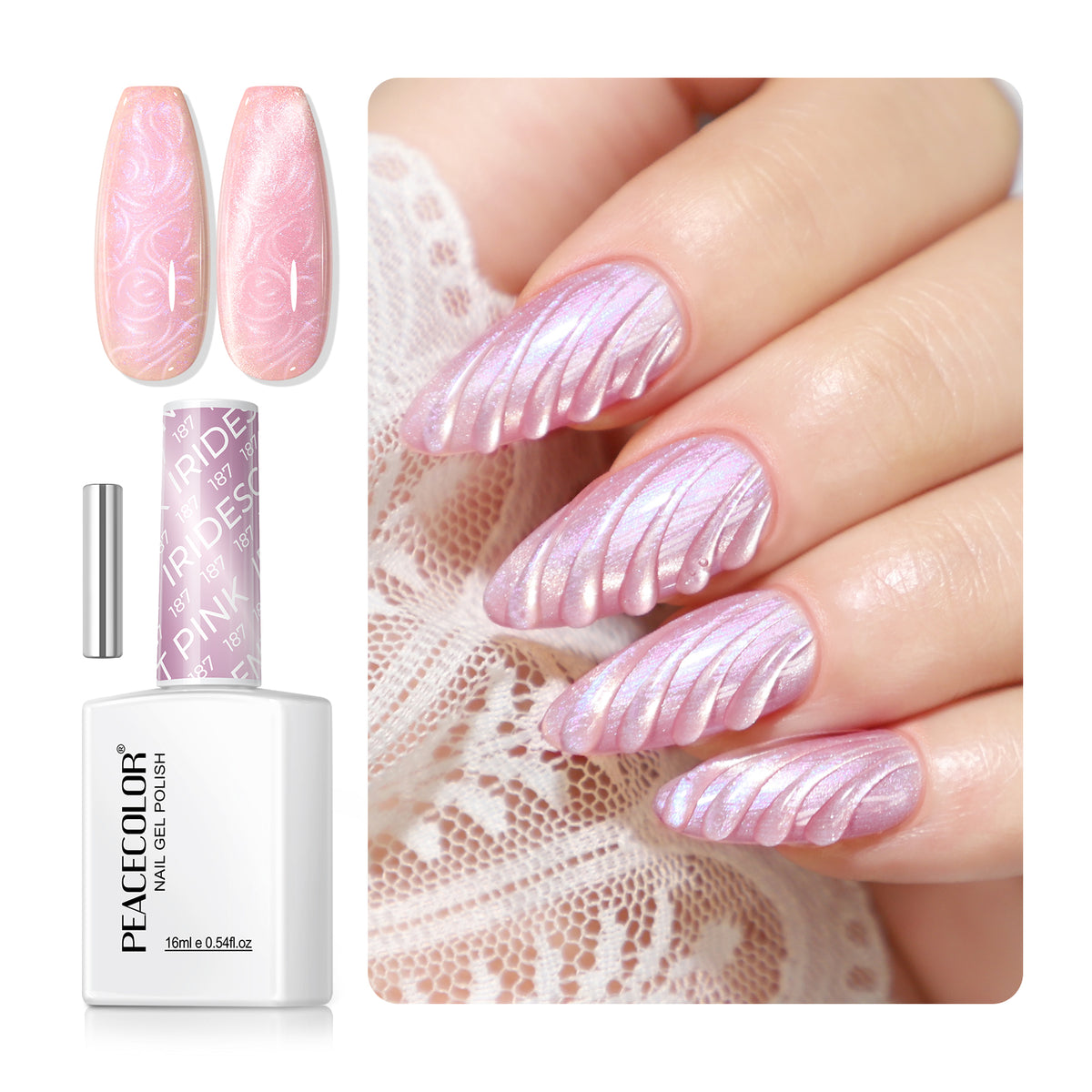 Pink Cat Eye Gel Polish