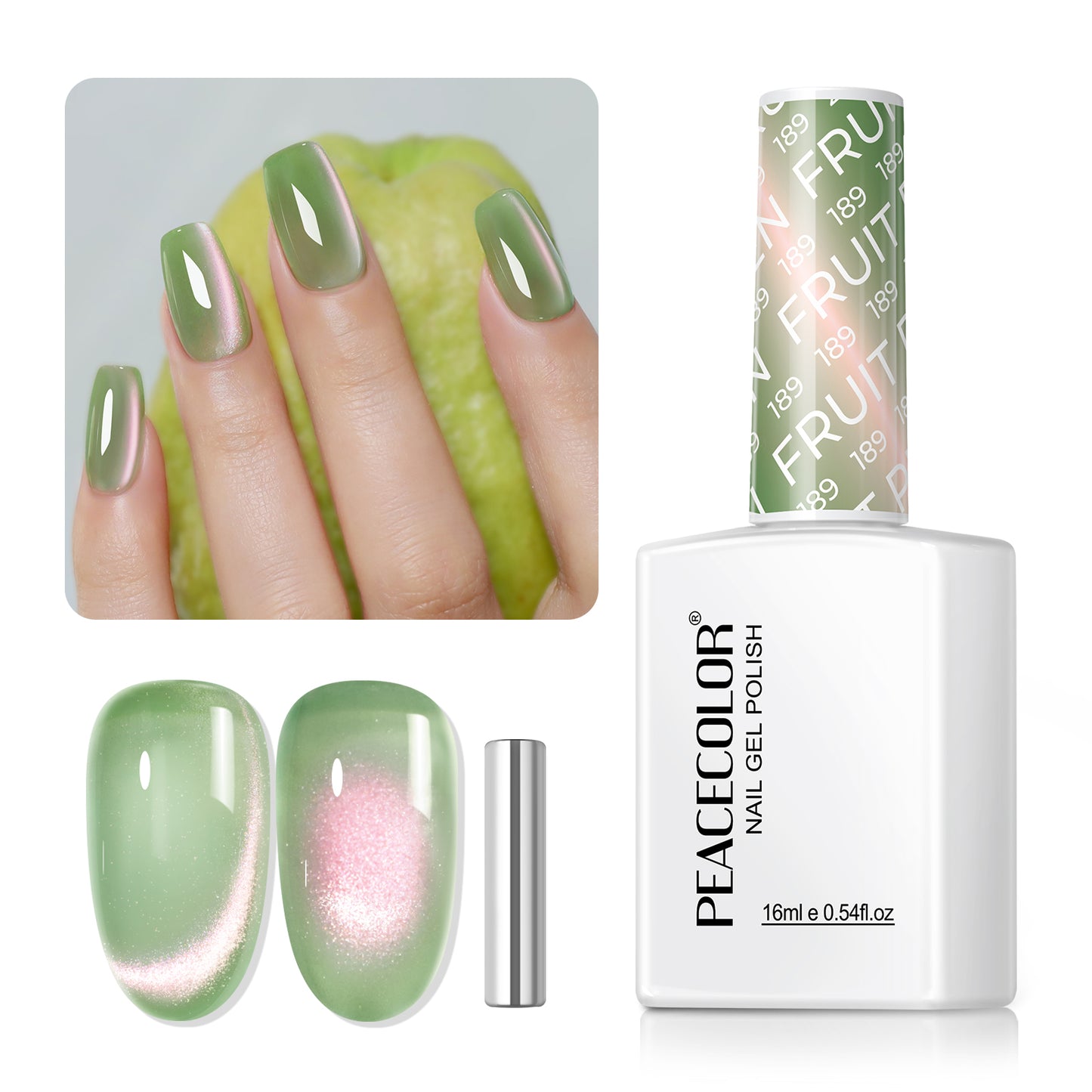 Green Cat Eye Gel Polish