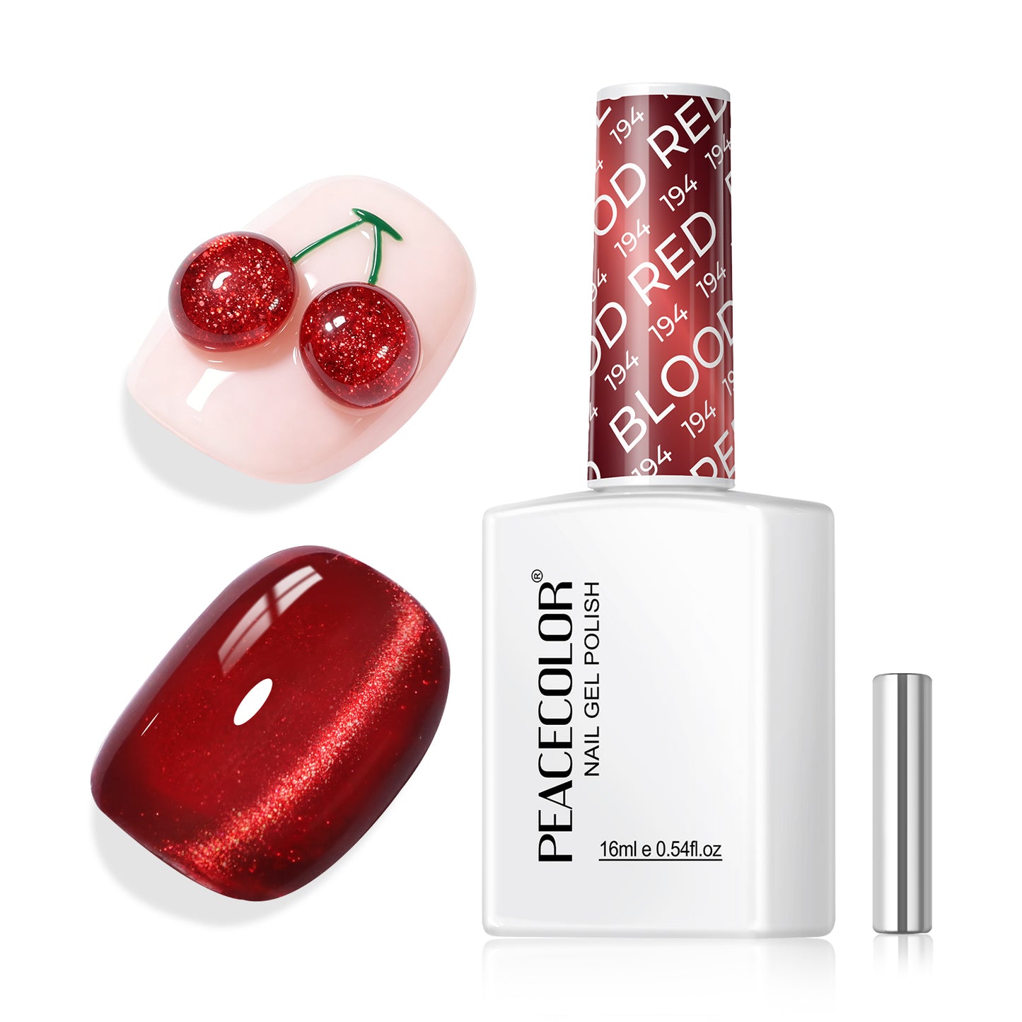Red Cat Eye Gel Polish