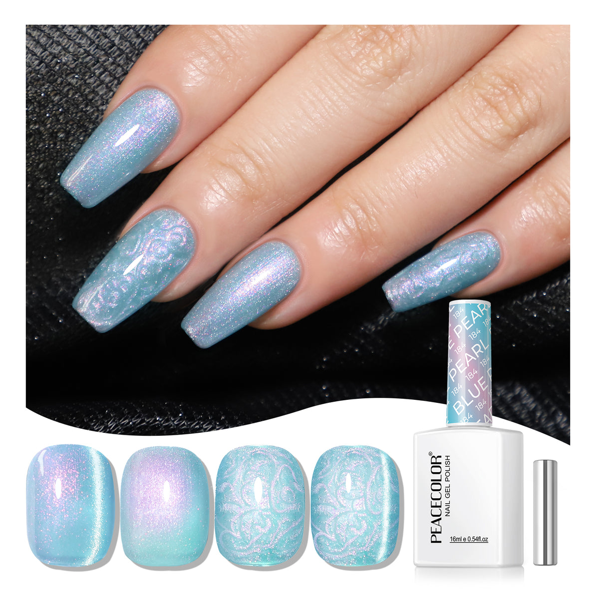 Blue Cat Eye Gel Polish