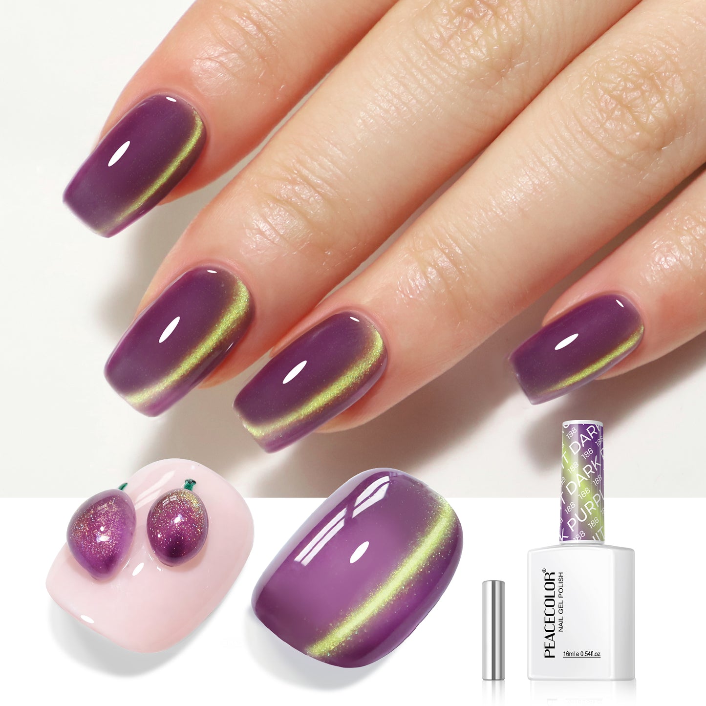 Purple Cat Eye Gel Polish