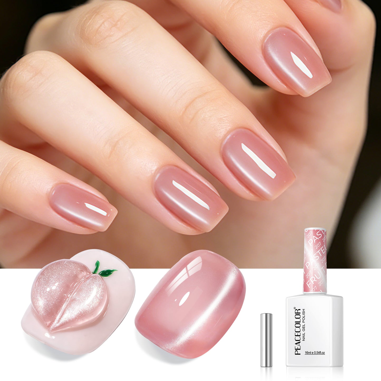 Pink Cat Eye Gel Polish