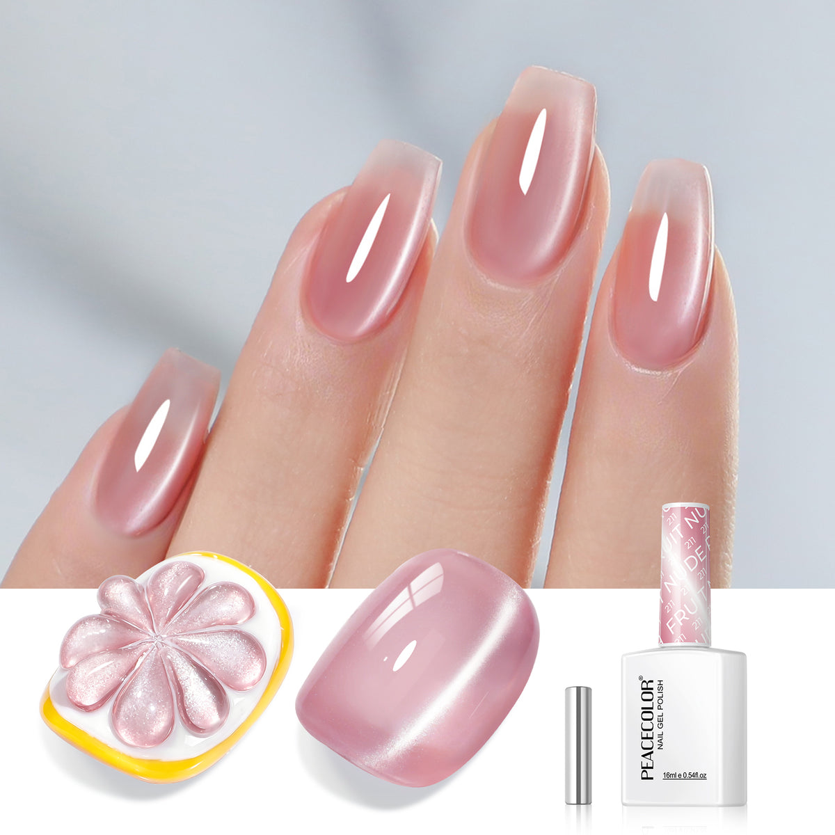Pink Cat Eye Gel Polish