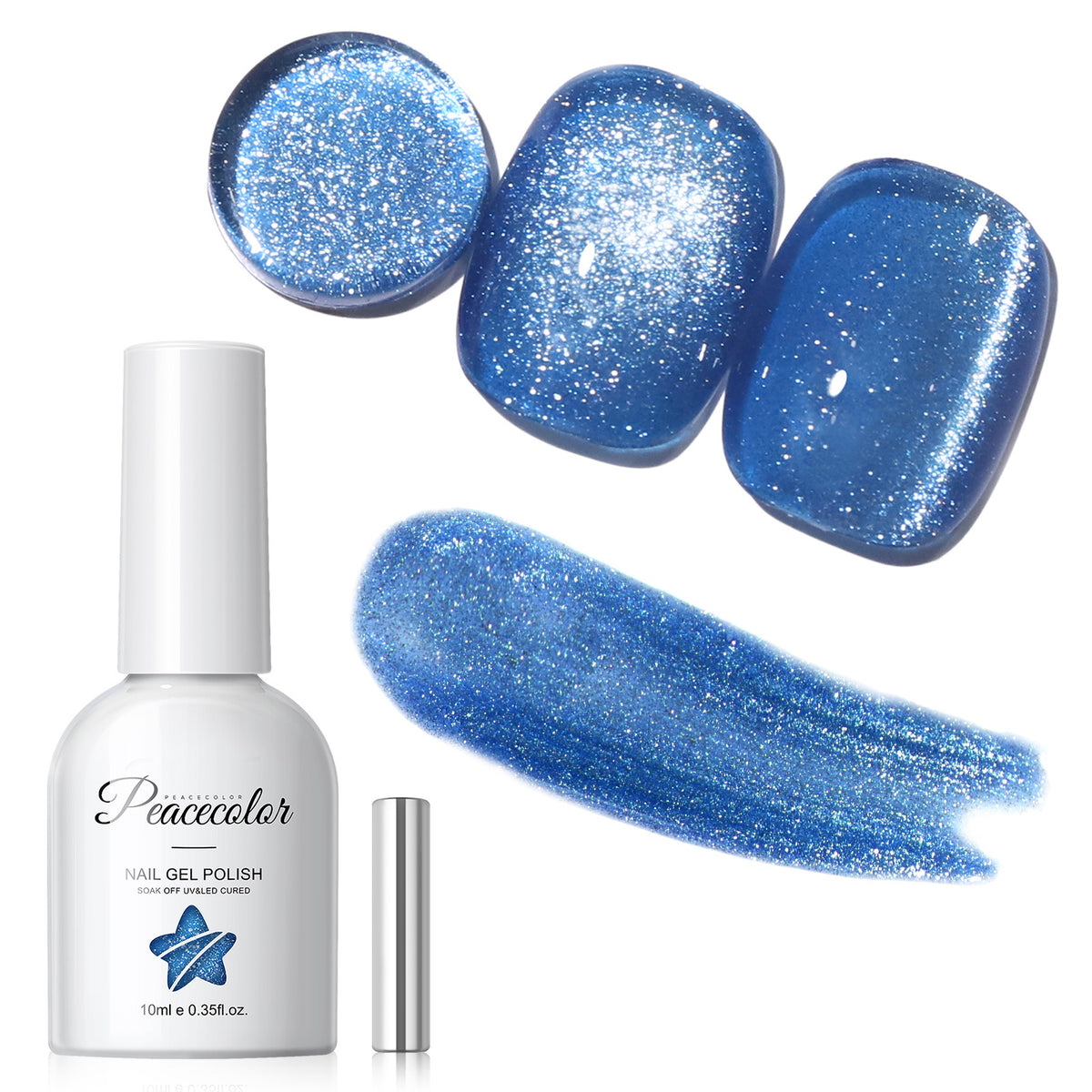 Blue Cat Eye Gel Polish