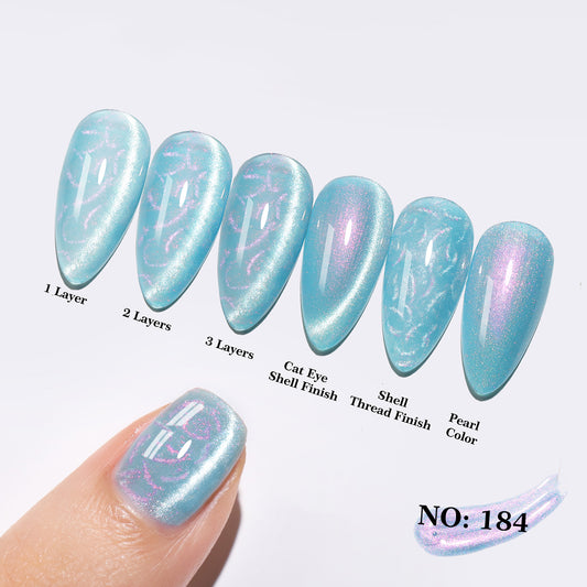 Blue Cat Eye Gel Polish