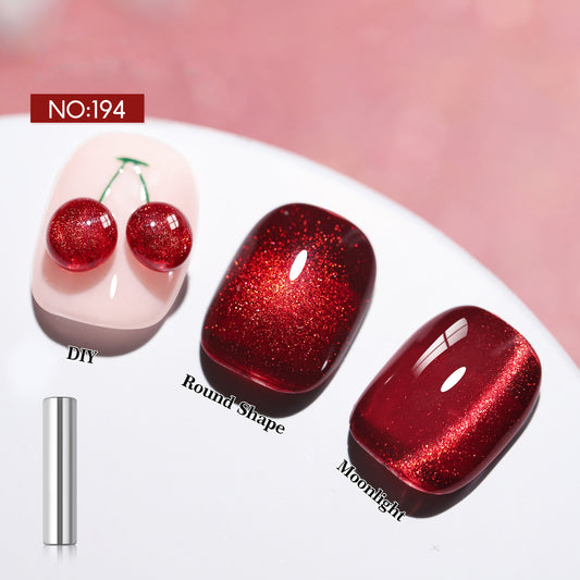 Red Cat Eye Gel Polish