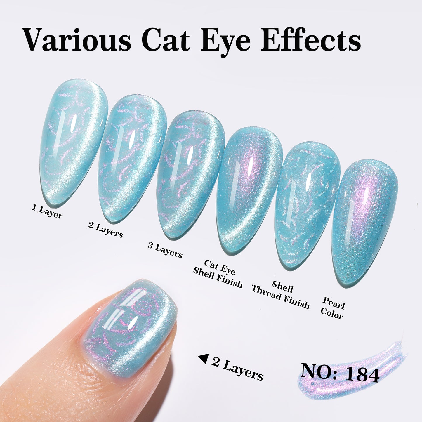 Blue Cat Eye Gel Polish