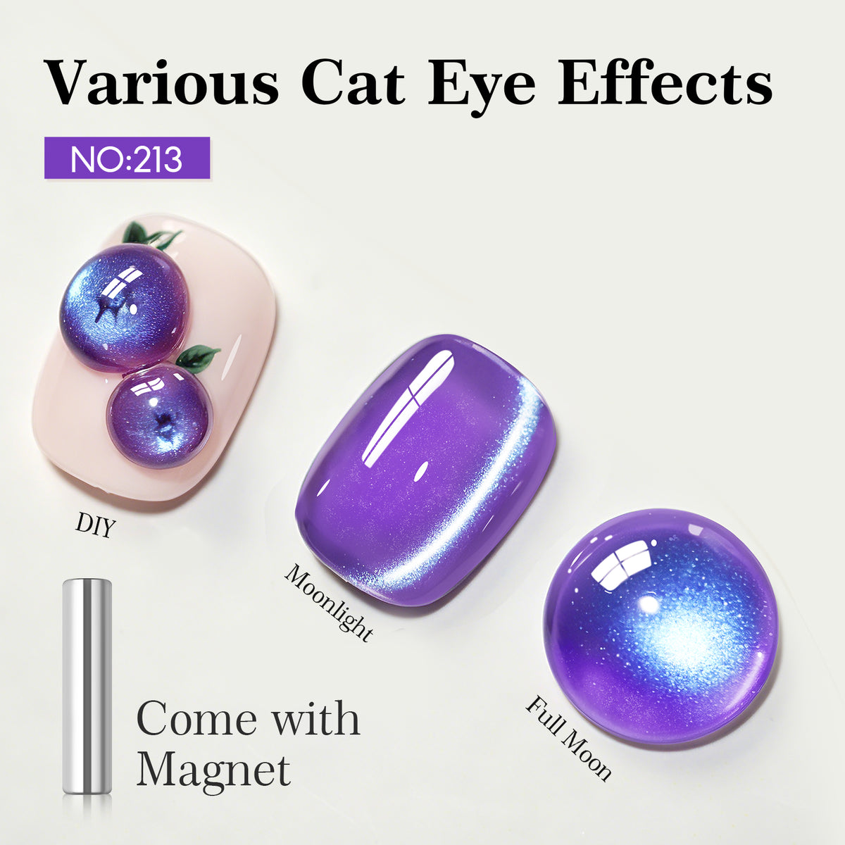 Blue Cat Eye Gel Polish
