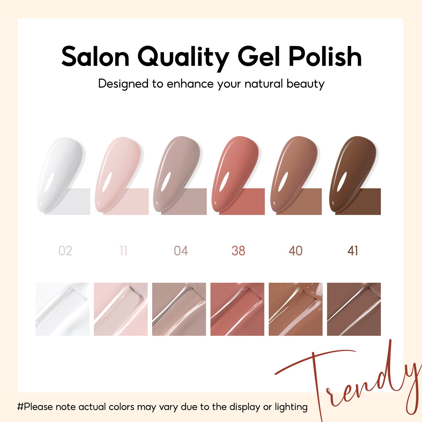 Brown Gel Polish Set