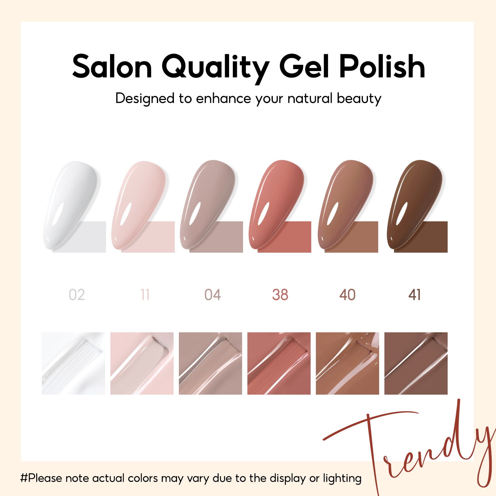 Brown Gel Polish Set