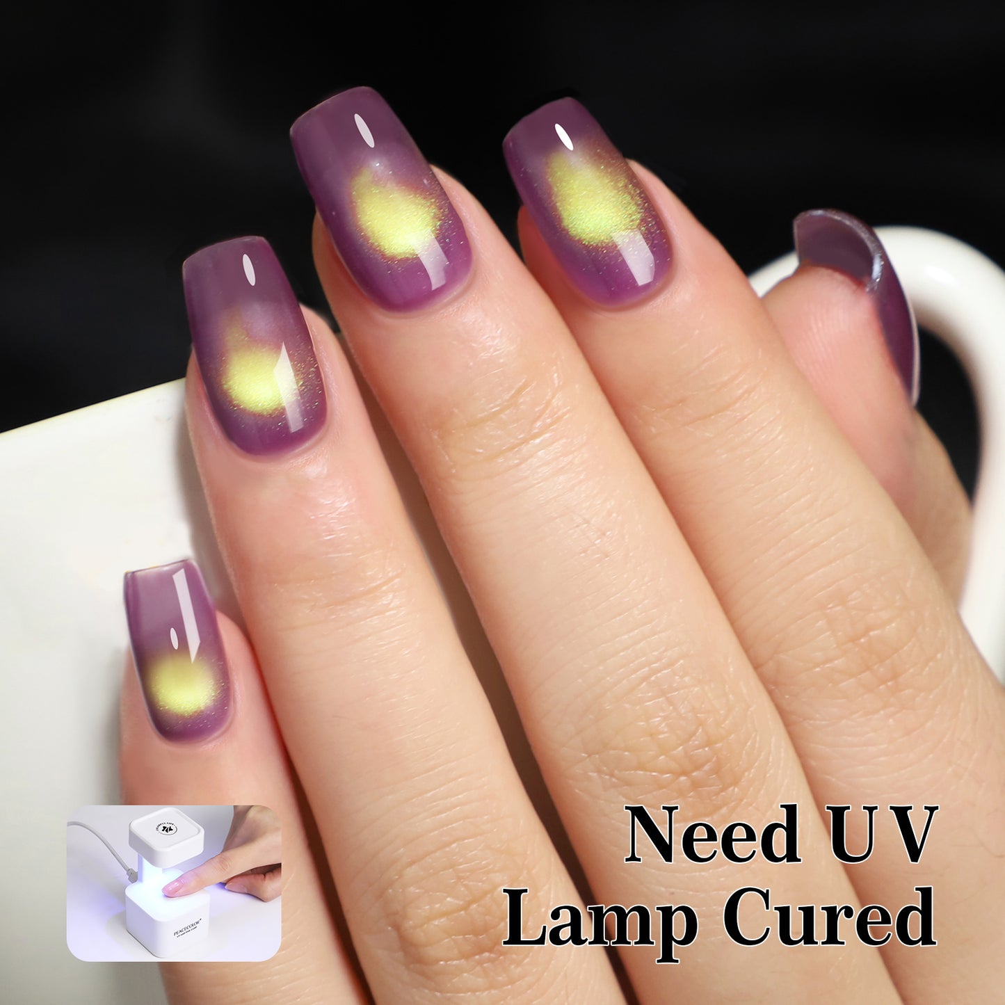 Purple Cat Eye Gel Polish