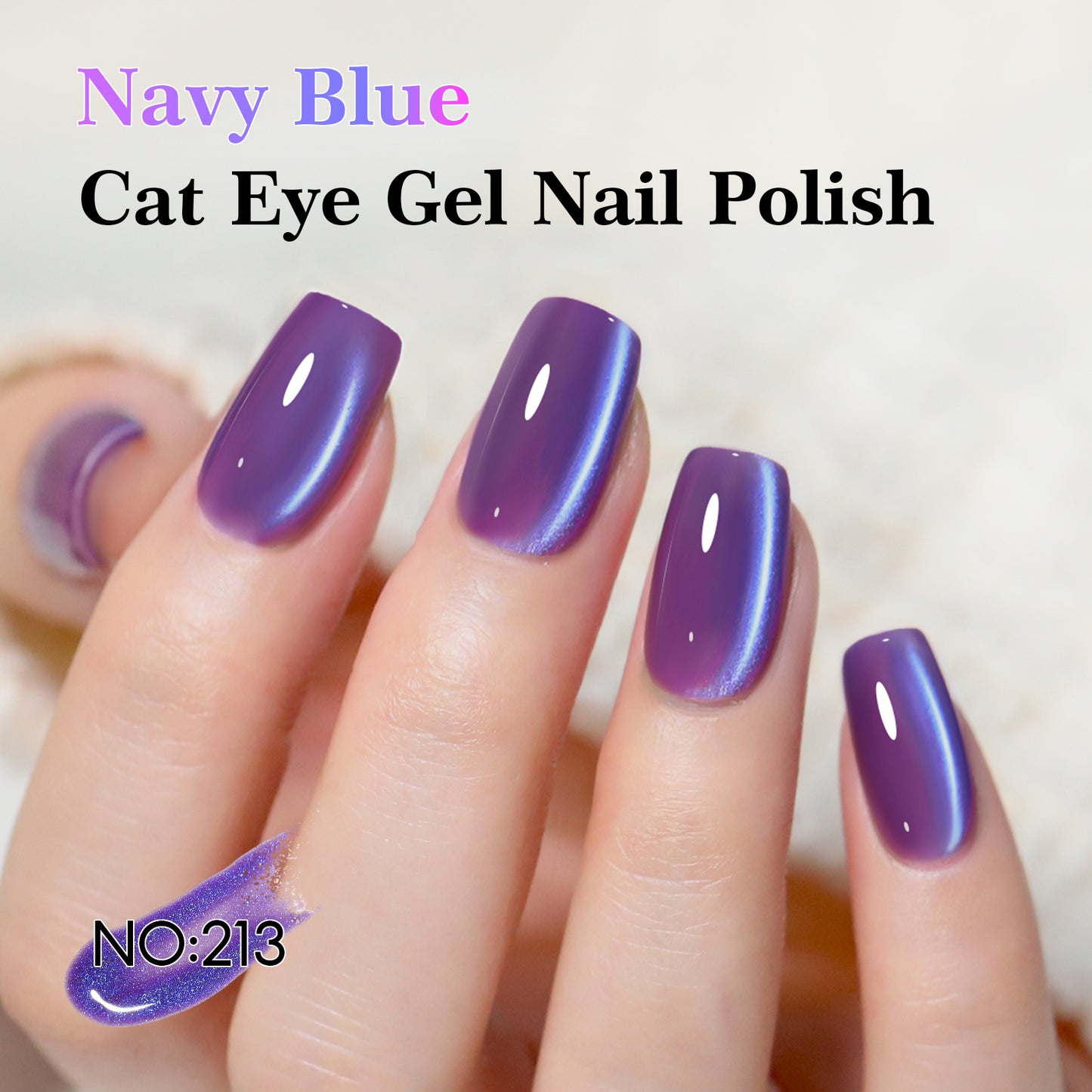 Blue Cat Eye Gel Polish
