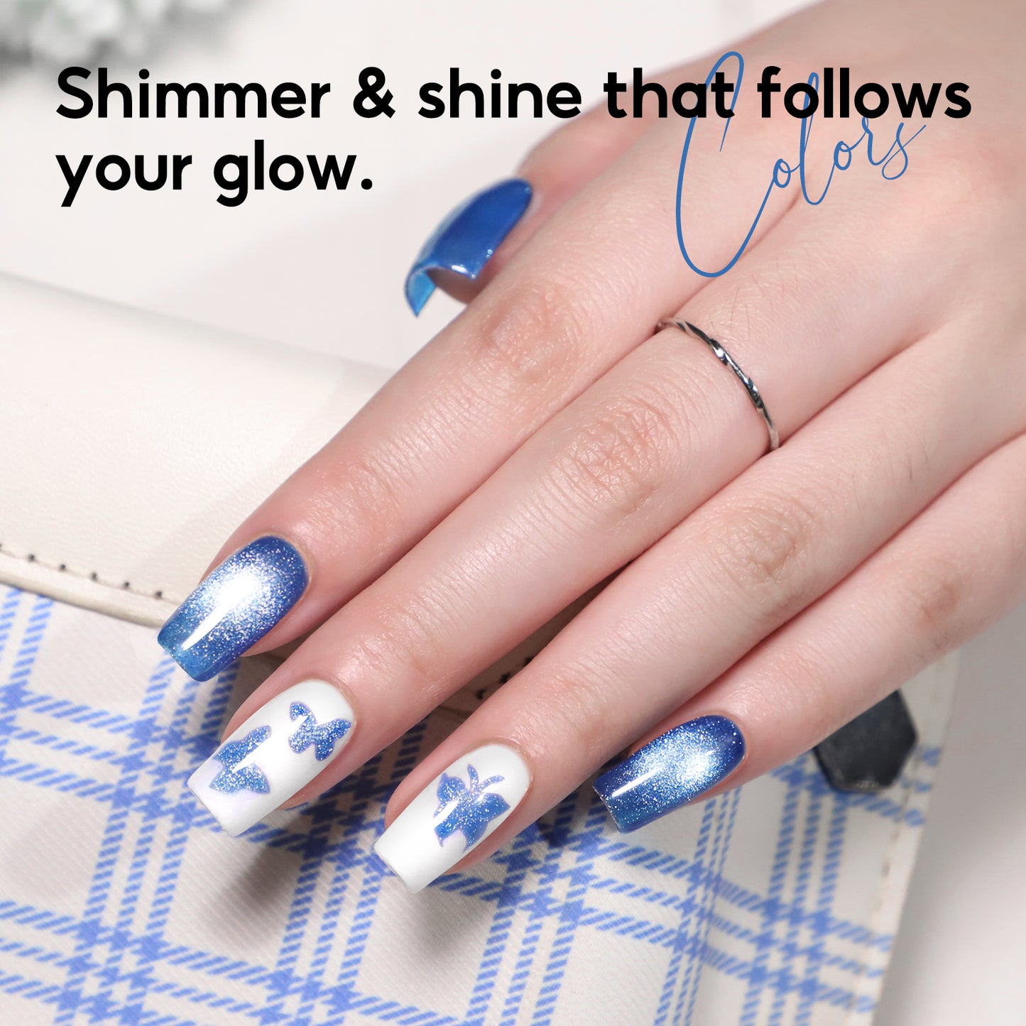 Blue Cat Eye Gel Polish