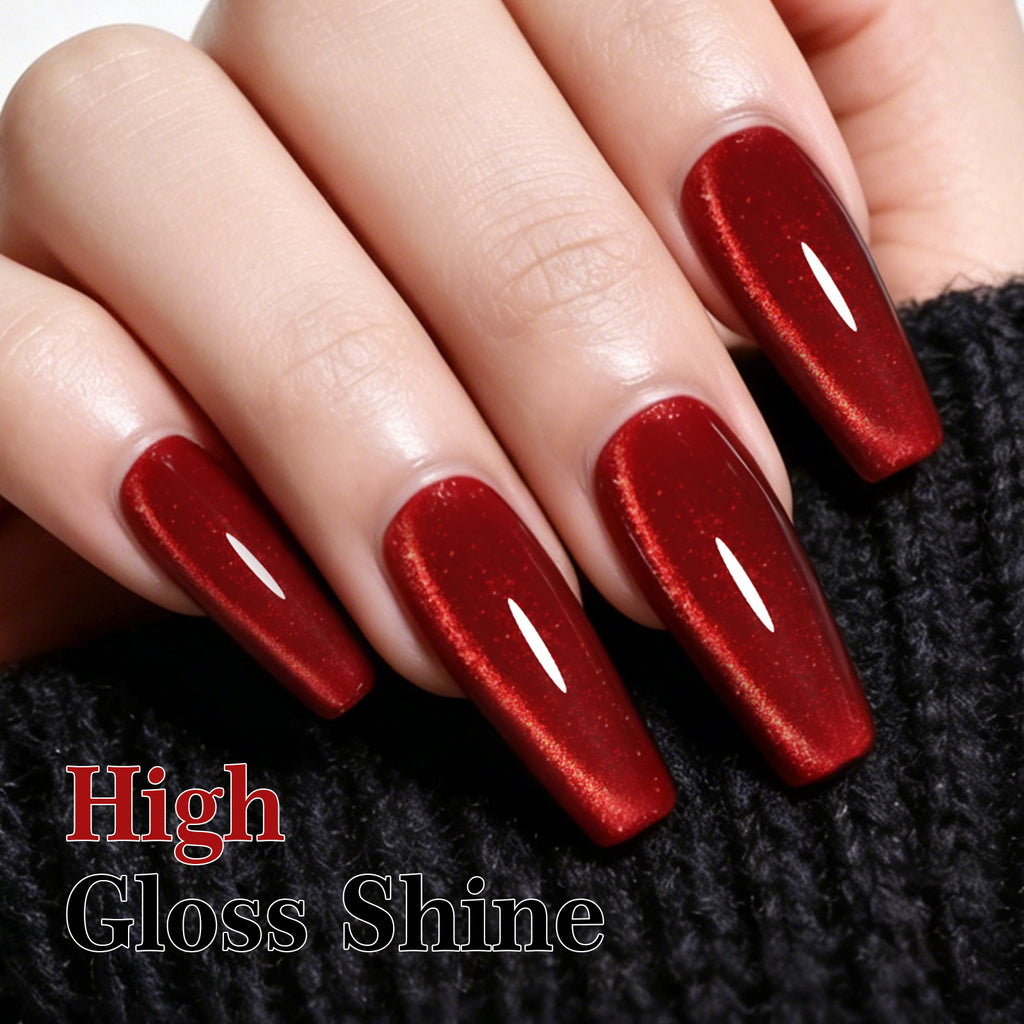Red Cat Eye Gel Polish